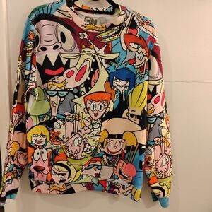Nostalgia 90s Colorful Graphic Unisex Sweater Cartoon Network